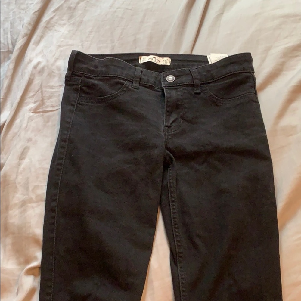 Hollister black skinny jeans